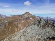 Panorama dalla cima verso il Passo del Muretto.