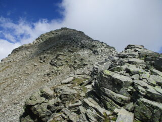 Corno Grosso all'uscita del canale