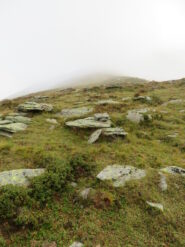 Sulla dorsale verso la vetta