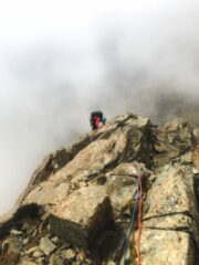 Ultima sosta e uscita sulla cresta finale