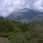 Panorama sulla valle, mentre arrivano le nubi