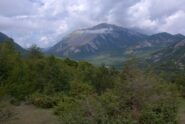 Panorama sulla valle, mentre arrivano le nubi