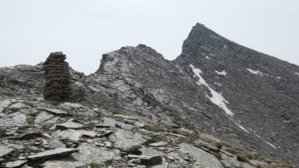 la cresta NO della Punta Violetta da risalire