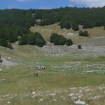 Di ritorno dalla visita all'ex lago