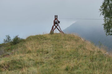 La teleferica arrivando a Irogna sup