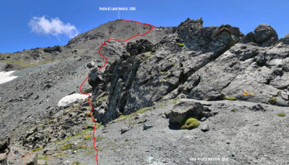 parte alta del percorso osservata dal Colle di Saint Marcel