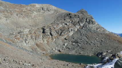 lago gelato e via di salita