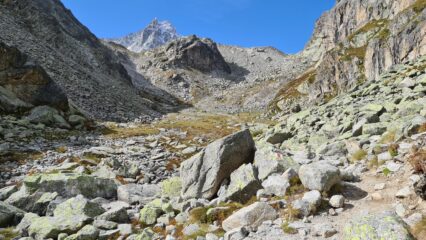 il primo vallone della Comba d'Orny da risalire verso la Cabene d'Orny