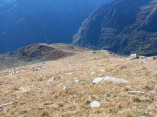 Dorsale risalita vista scendendo