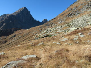 Sul traverso verso il Biv. Molino
