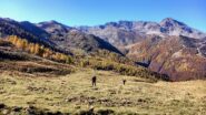sui pratoni sopra l'Alpe Nuviant 