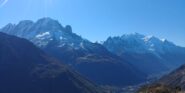 panorama dalla cima verso Aig. Verte e Bianco