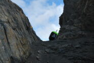 La larga sella del Col di Malatra ….