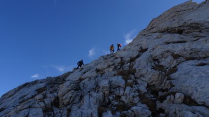 Discesa cresta Nord
