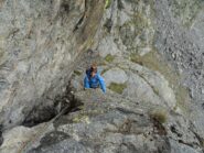 Il socio in uscita dal camino di L2