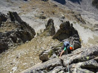 Belle fessure nella seconda parte di cresta