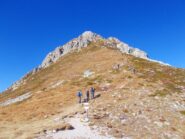 l'ultimo tratto molto ripido che porta alla cima