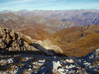 dalla cima vista sulla Val Pellice