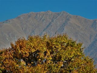 La cima, nei colori del tardo pomeriggio