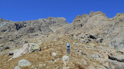 verso l'attacco del paretone