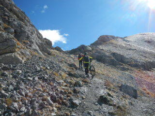 il tratto finale della salita al Col du Lauzon