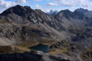 Veduta sui Laghi di Roburent e i monti Scaletta, Meja e Oserot dalla vetta