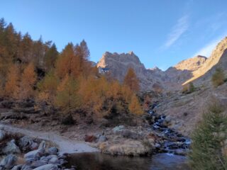 La cresta tra sole e ombra arrivando al Migliorero