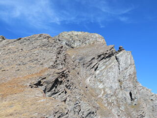 La cima vista salendo da sud