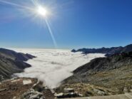 Il mare di nuvole sulla valle Cervo 
