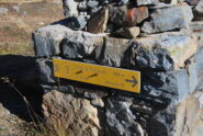 Le indicazioni per il Passo di Planaval al Rifugio Deffeyes