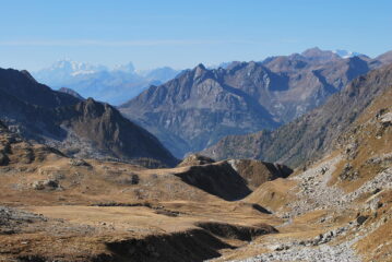 Monte Bianco e Monte Rosa dal Colle di Loo