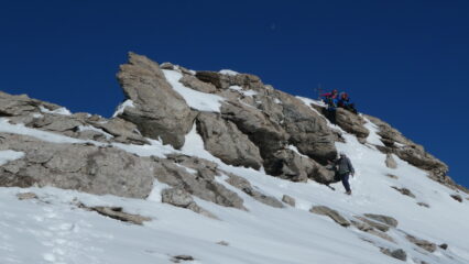l'arrivo in vetta al Monte Ambin