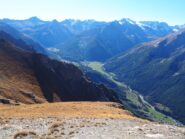 Cogne e parte del Gruppo del Gran Paradiso dalla P.ta di Tsasetze.