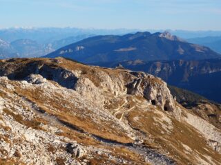 Quel che resta del Dente Italiano visto scendendo da Cima Palon.