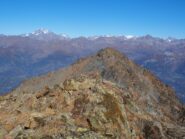 Dalla cima la P.ta Chermontane ed il Grand Combin.