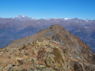 Dalla cima la P.ta Chermontane ed il Grand Combin.