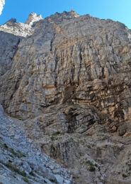 Parete sovrastante il lato sud del canalone Nord