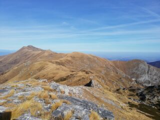 Dalla cima verso il Costa Rossa