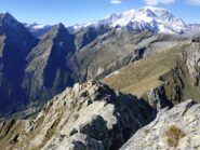 In cresta e Monte Rosa.