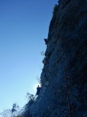 Su NIXDA 6B+ Passo difficile in alto ma ben chiodato