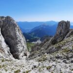 Discesa dalla via normale