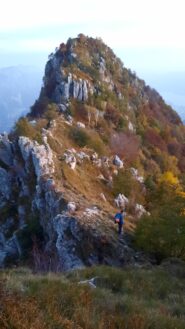 Il sentiero di discesa