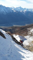 molta la neve sul lato sud ovest discreto il rigelo..