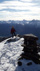 l'arrivo sull'anticima..