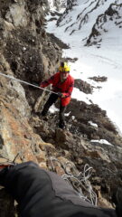 la breve doppia a riguadagnare la base..