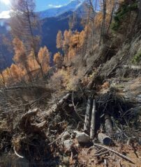 Uno dei tratti acora da sistemare, la foto non rende, ma si passa tranquillamente.