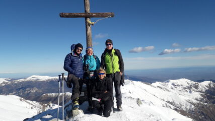 il gruppo in vetta..