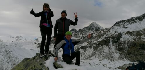 Sul Monte Ros con gli amici Sergio e Graziella