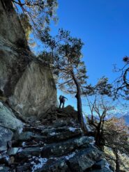 bellissimo tratto di mulattiera verso Reille