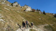 Salendo verso la Bocca d'Ussol.